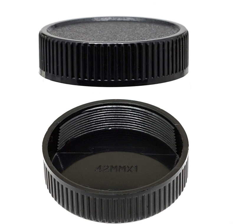 (5 Packs) Fotasy Lens Rear Caps for M42 42mm Screw Mount Lens, M42 Lens Cap, M42 Lens Rear Cap, 42mm Screw Mount Lens Cap, M42 End Cap, fits Pentax Takumar/MamiyaSekor/Helios M42 Lens, etc