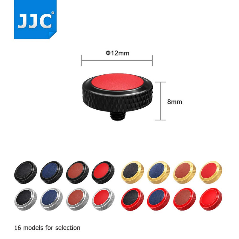 JJC Soft Camera Shutter Release Button Cap for Fujifilm Fuji X-T30 II X-T30II X-T20 X-T10 X-E4 X-T4 X-T3 X-T2 X-Pro3 X-Pro2 X100V X100F X100T X100S X-E3 for Sony RX10 IV III RX1RII RX1R RX1 Black+Red Black + Red