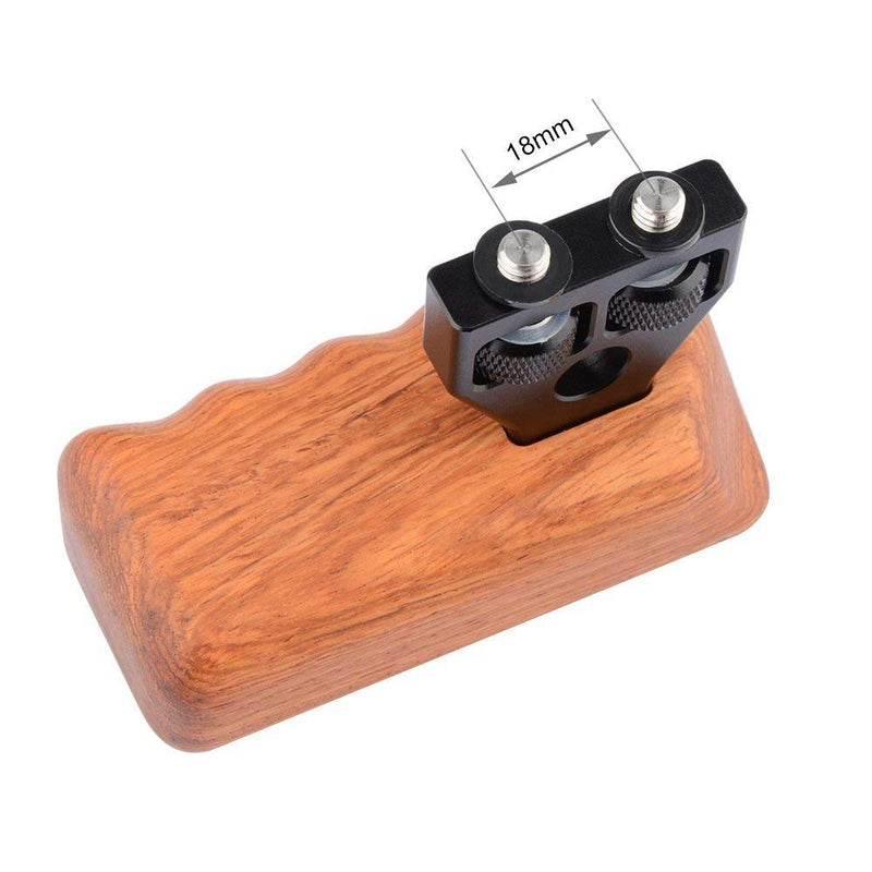 CAMVATE DSLR Wooden Handle for Right Grip Mount Support for DV Video Cage Rig(Right Hand) Medium (Pack of 1)