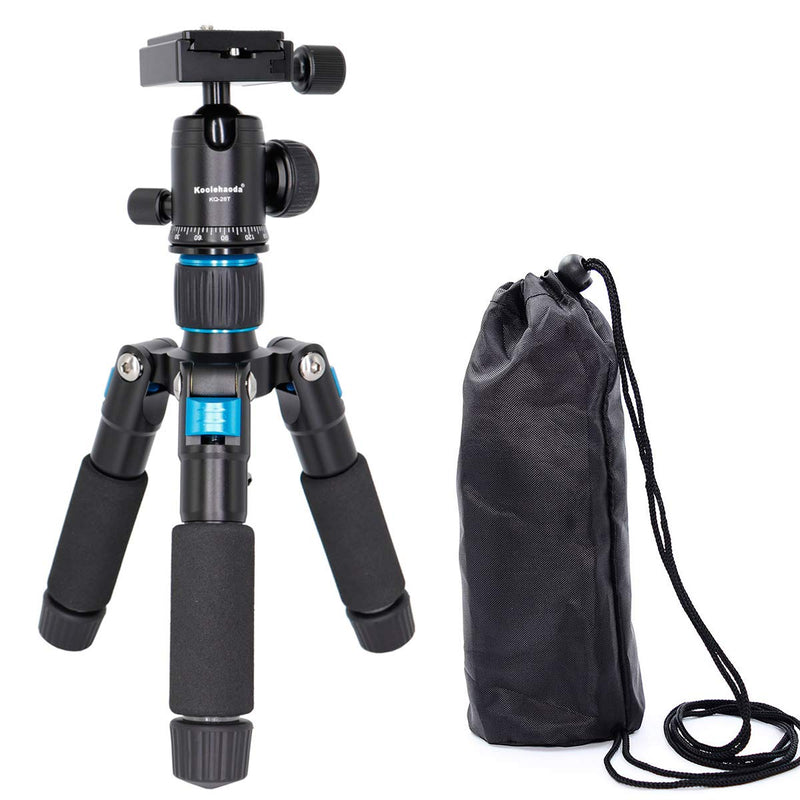 Koolehaoda Travel Portable H-50B Mini Tripod Compact Desktop Macro Mini Tripod with Ball Head (H-50B)
