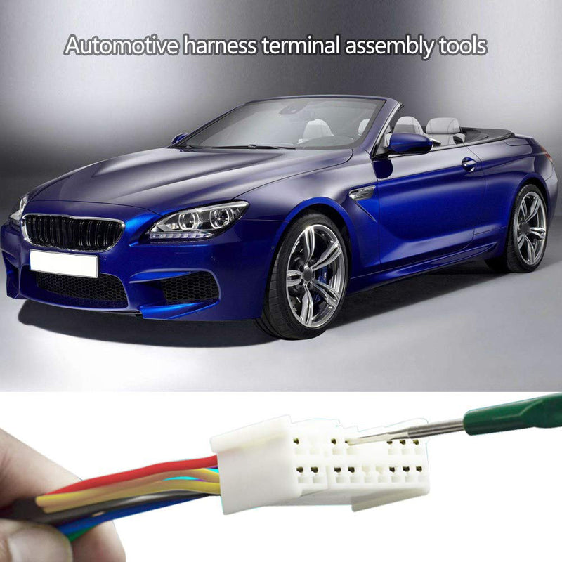 Auto Terminals Removal Tool Set 5Pcs Car Electrical Wiring Harness Terminal Socket Plug Pin Removing Wiring Crimp Connector Dismount Tool for Car Repair