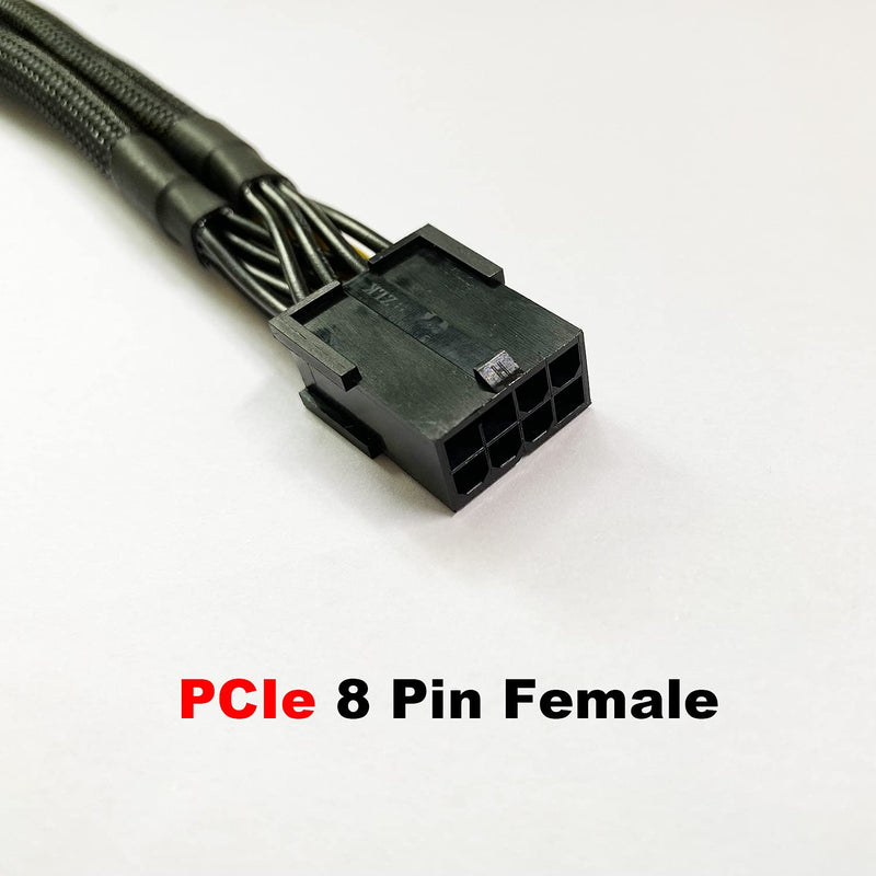 [AUSTRALIA] - Amangny GPU VGA PCI-e 8 Pin Female to Dual 8(6+2) Pin Male PCI Express Adapter Braided Sleeved Splitter Power Cable 9 inch (6 Pack) 6 Pack 