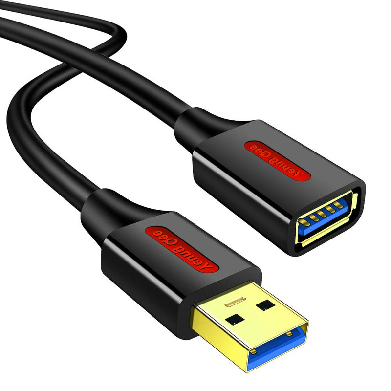USB 3.0 Extension Cable 6 ft,Yeung Qee High Speed USB 3.0 A Male to A Female Extension Cord for Data Transfer USB Flash Drive, Keyboard, Mouse, Playstation, Xbox, Card Reader, Printer etc (6ft/2M) 6ft