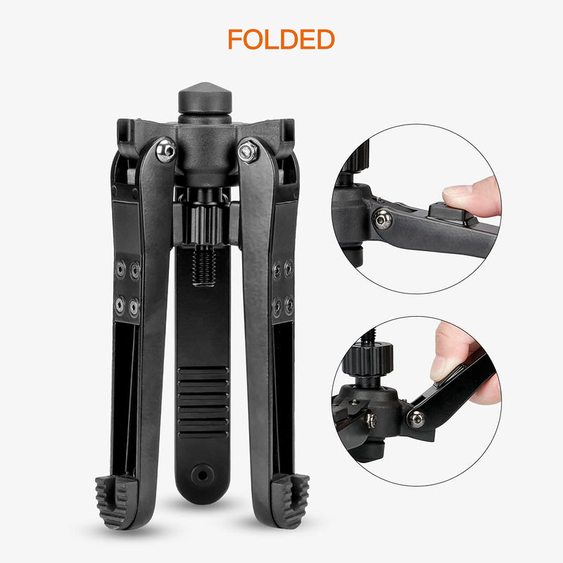 Koolehaoda Mini Tripod,Universal 3 Legs Monopod Base Stand Unipod Support With 3/8" Screw For Monopods Ballhead - KM3