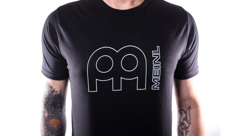 Meinl Cymbals Hollow Logo T-Shirt, Black, Small (S77-S)