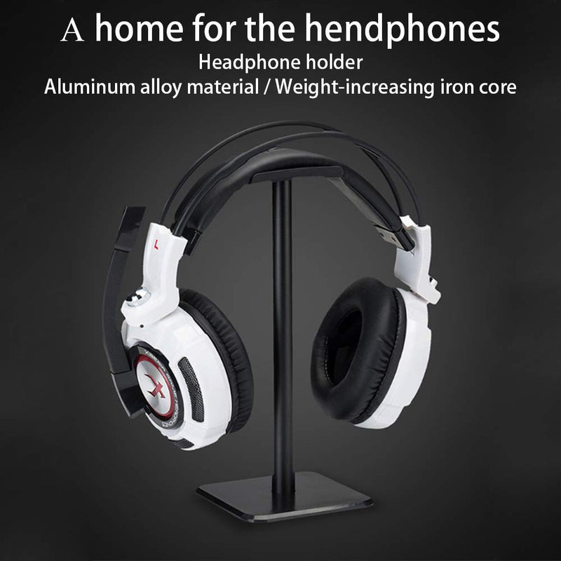 OneCut Headphone Stand, Universal Aluminum & Silicone Holder Earphone Stand Headrest ABS Solid Base for All Wireless/Bluetooth/Gaming Headset (White) White