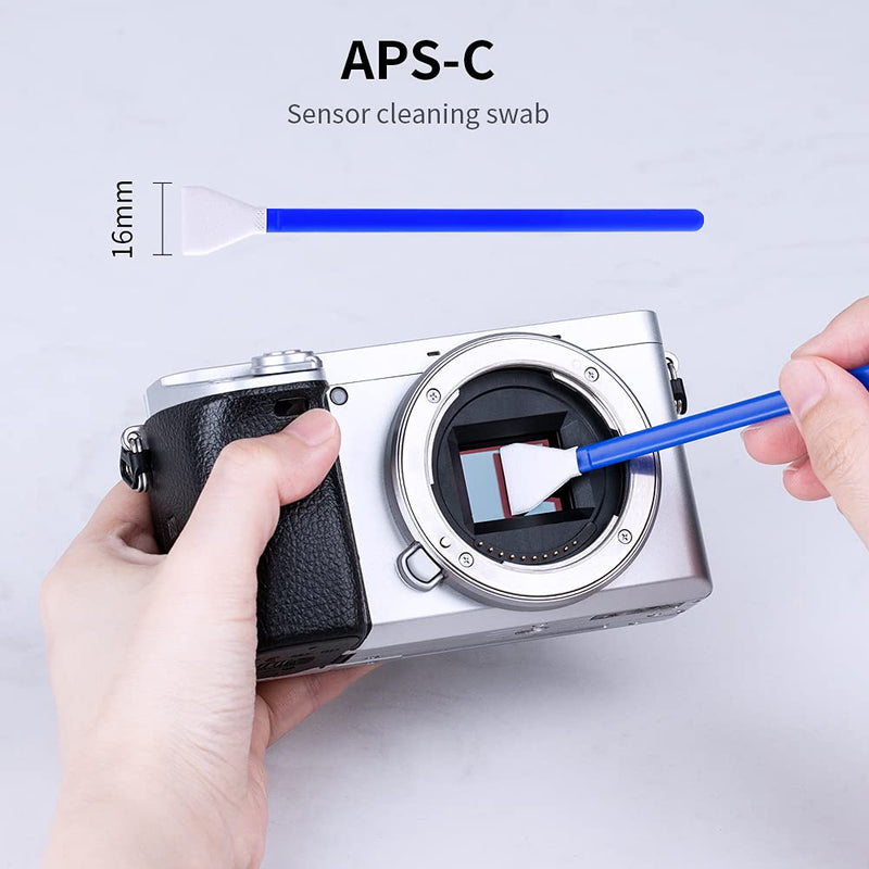 K&F Concept 20 Pack Swabs, APS-C Professional Camera Sensor Cleaner DSLR Sensor Cleaning, Size: 16mm x 16mm 16mm APS-C (20 Pack Swabs)