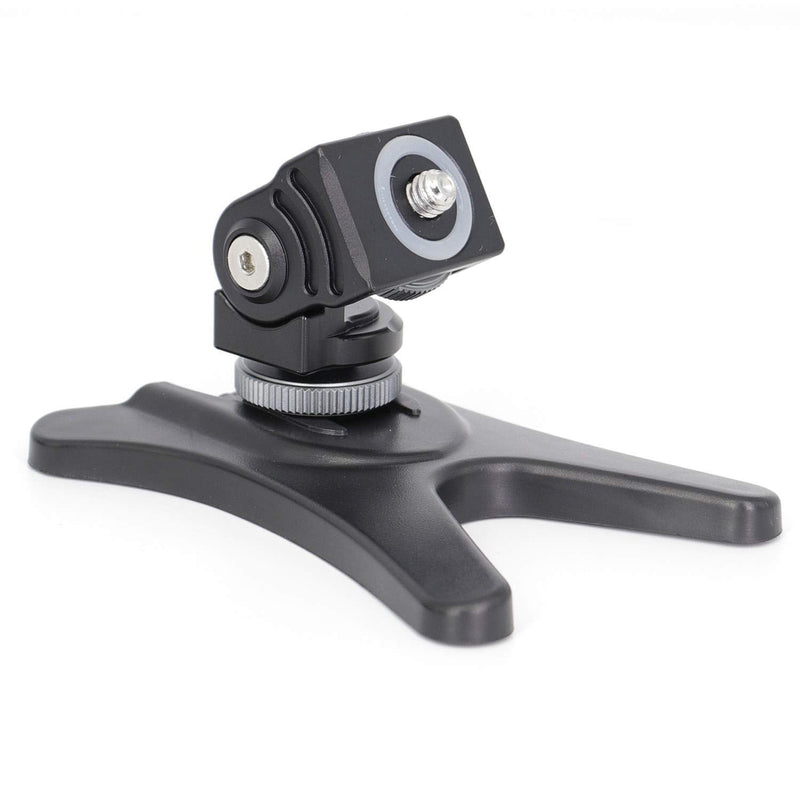 koolehaoda Multi-Function Monitor Hot Shoe Stand Adjustable Damping Head Mount with a Base for DSLR Camera Video Monitor Flash, LED Lights (Hot Shoe Stand)