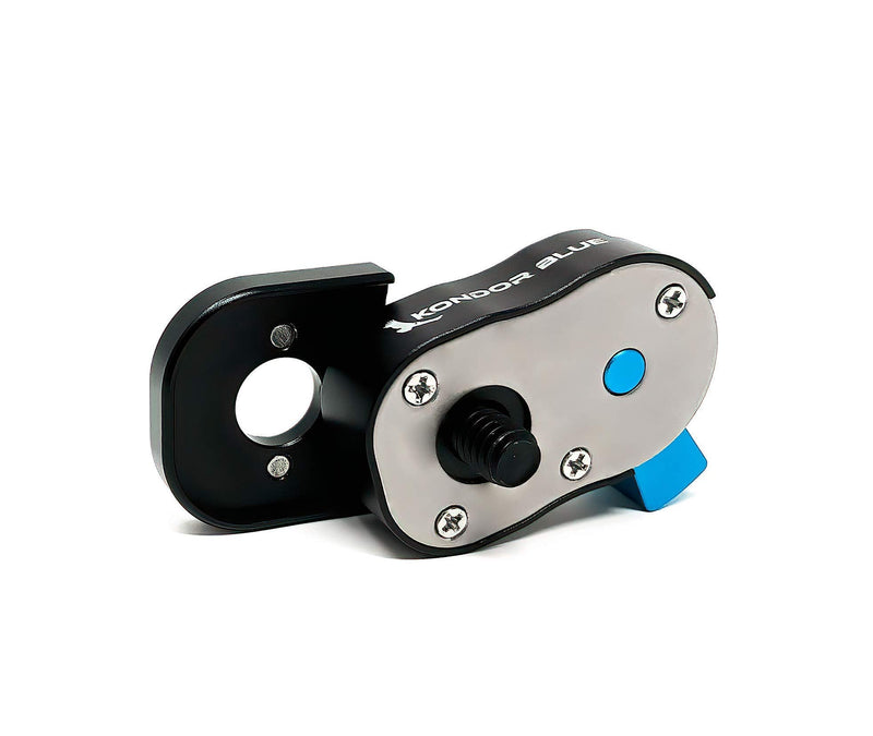 [AUSTRALIA] - KONDOR BLUE Mini Quick Release Plate for Camera Tripod, Gimbal, Video Monitor, Magic Arm, Flash Bracket, Stabilizer | Arri 3/8" Mount and 1/4" Threads (ARRI Pin | AntiTwist Plate) ARRI Pin | AntiTwist Plate 