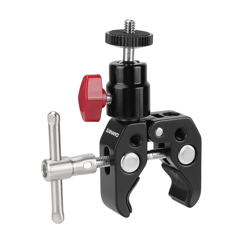 CAMVATE Super Clamp Articulated Mini Ball Head with 1/4"-20 Thread Hole - 1414