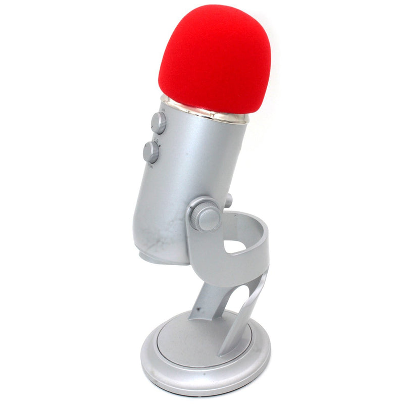 [AUSTRALIA] - ZRAMO Red Foam Windscreen Designed to fit the Blue Yeti, Yeti Pro Condenser Microphone, MXL, Audio Technica, and Other Large Microphones - (red) 