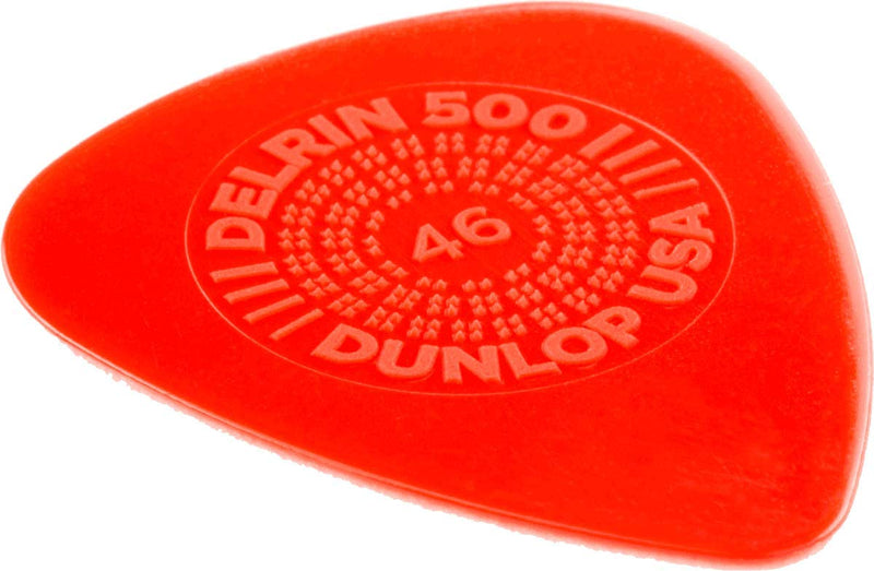 Jim Dunlop Delrin 500 Prime Grip .46mm Guitar Picks (450P.46) 12 Pack