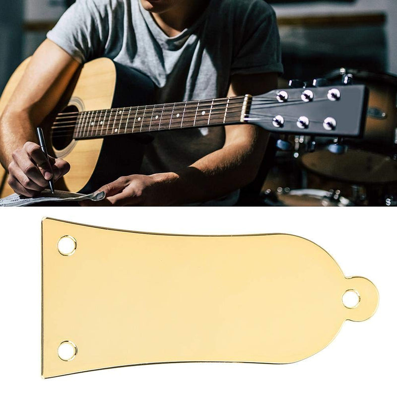 Metal Truss Rod Cover, Guitar Truss Rod Cover, 3 Holes Long Time Use Truss Rod Cover, for Most Guitars Basses gold