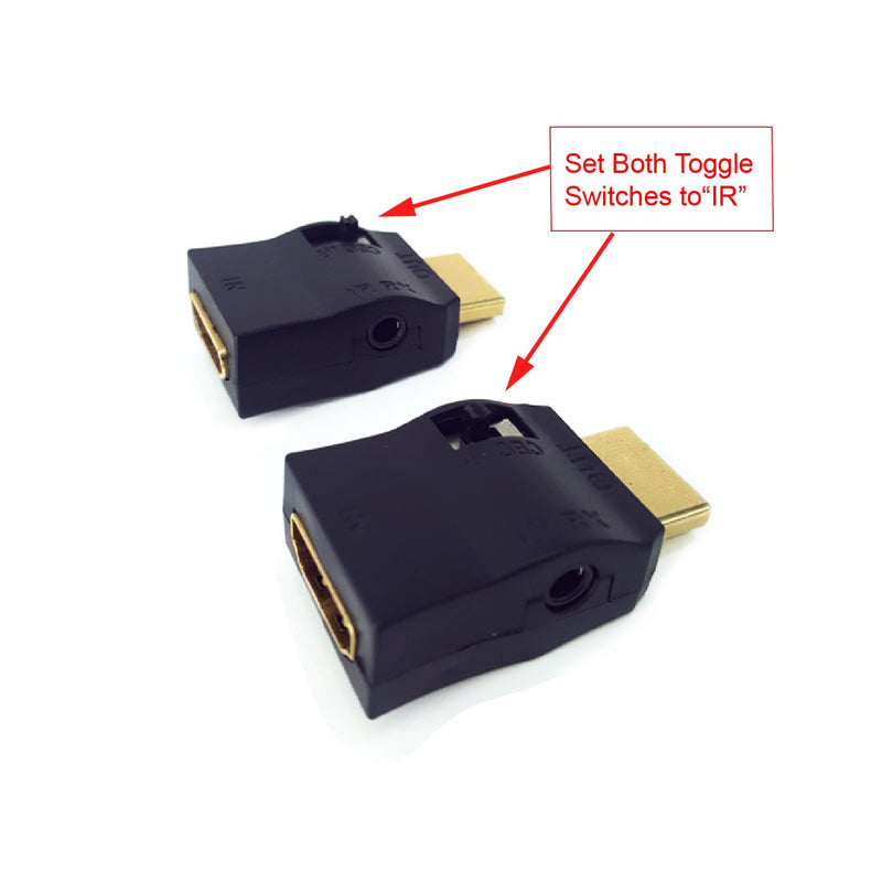 HDMI IR Extender to Control A/V Devices for Greater Distance up to 70ft Infrared IR Extender kit Include IR Receiver+IR Emitter+HDMI Adapter