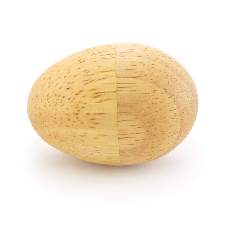 Tiger Wooden Natural Egg Shakers (Pair)