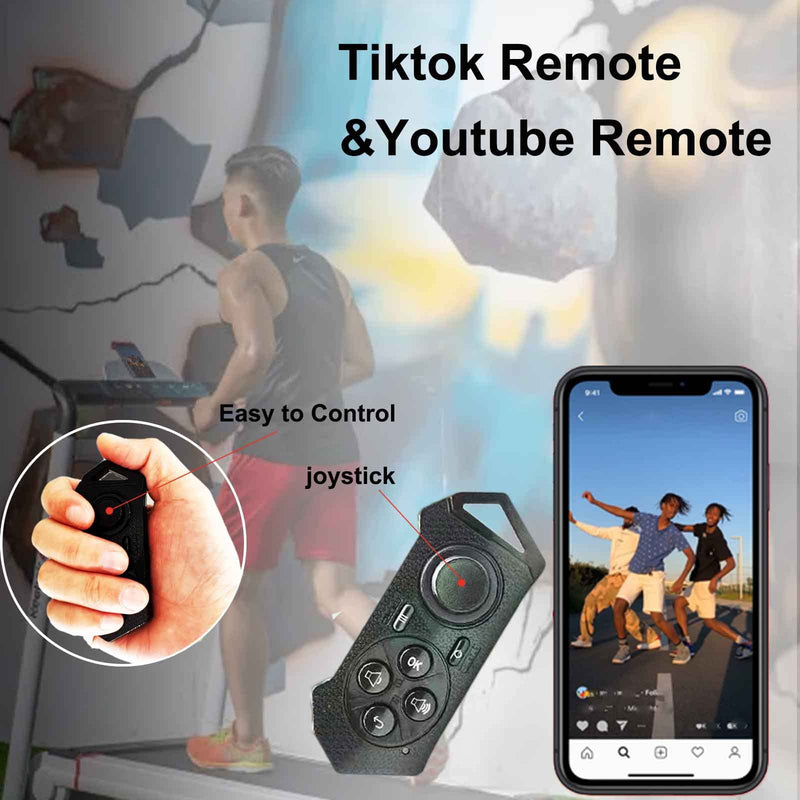 Bluetooth Kindle Page Turner Remote for iPad - Can Also be Tiktok Remote, Camera Remote, Music Remote and Powerpoint Remote Clicker for iPhone，Gifts for Him