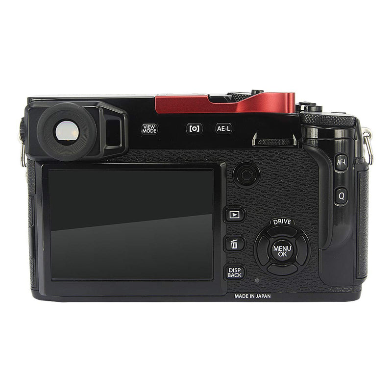 [AUSTRALIA] - Haoge THB-XR Metal Hot Shoe Thumb Up Rest Hand Grip for Fujifilm Fuji FinePix XE4 X100F X-100F X-Pro2 XPro2 X-Pro3 XPro3 Camera Accessories Red 