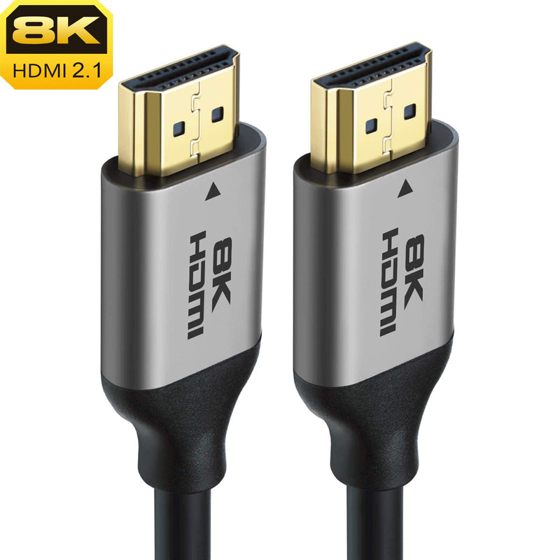 Yauhody 8K HDMI 2.1 Cable, 10ft (4 Pack) 48Gbps Ultra High Speed HDMI 2.1 Cord, 100% Real 8K@60Hz, 4K@144Hz, 4K@120Hz, 5K, 10K, Full HD 1080P, 3D, HDCP 2.2&2.3, 4:4:4, Dynamic HDR, eARC (10ft 4 Pack)