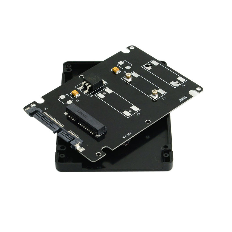 CY Mini PCI-E mSATA SSD to 2.5" SATA Hard Disk Enclosure Case Converter Adapter for Intel Samsung Asus SSD