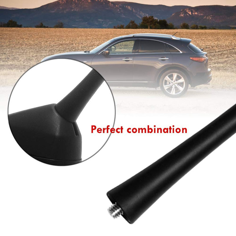 KSaAuto 7 Inch Short Antenna Fits for Infiniti EX35 EX37 FX35 FX45 QX70 QX60 JX35 FX37 | Flexible Rubber Rear Top Antenna Replacement | Designed for Optimized FM/AM Reception