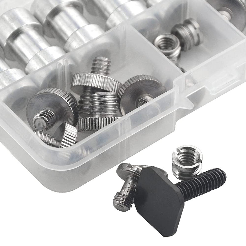 [AUSTRALIA] - XINMEIWEN 21Pack Camera Screw Adapter 1/4 to 1/4 Screw 1/4 to 3/8 Tripod Screw Adapter Hot Shoe Adapter for Camera Tripod Mono-pod Ball Head Flash Light Adapter-21P 