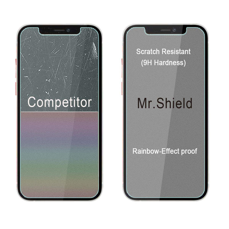 [3-Pack]-Mr.Shield Designed For iPhone 12 Pro Max [Easy Face Recognition Unlock Version] [Tempered Glass] [Japan Glass with 9H Hardness] Screen Protector with Lifetime Replacement
