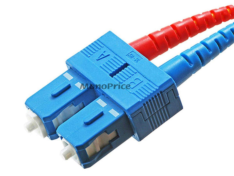 Monoprice Fiber Optic Cable, LC/SC, Single Mode, Duplex - 3 meter (9/125 Type) - Yellow
