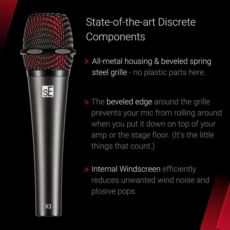 sE Electronics - V3 All Purpose Handheld Microphone Cardioid V3 - Black