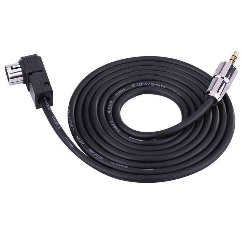Qiilu 1.5m Car AUX Input Adapter Audio Cable for JVC/Alpine KCA-121B CD Player 9855 105 177 9887