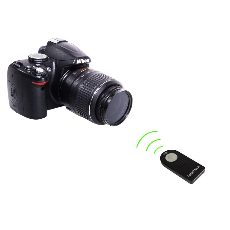 Foto&Tech 2 PCS FTML-L3 Wireless Remote Control Compatible with Nikon D7500 D750 D3400 D3300 D3200 D5500 D5300 D5200 D5100 D7200 D7100 D7000 D610 D600 D60 D70 D80 D90/COOLPIX P900 P7800 P7700 A/J2/V3