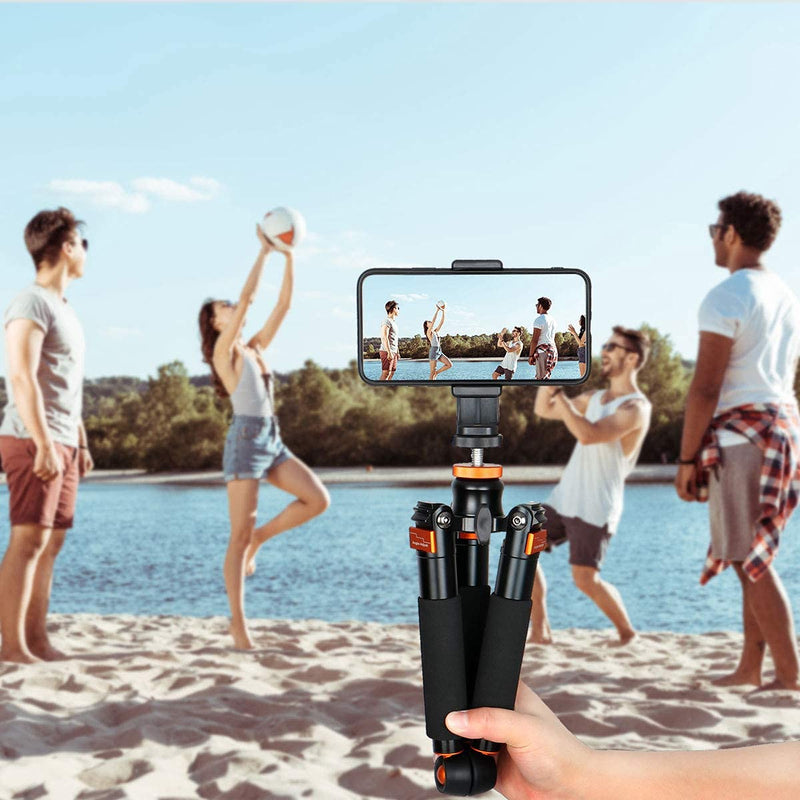 Koolehaoda A3 Mini Tripod with 1/4 and 3/8" Screw Mount, Universal Monopod Support Base Unipod Support Compatible with DSLR Cameras Video Micro Shooting