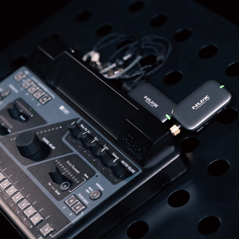 NUX B-7PSM 5.8 GHz Wireless in-Ear Monitoring System, Charging Case Included, Stereo Audio transmitting, Designed for Live Shows and Band Rehearsals