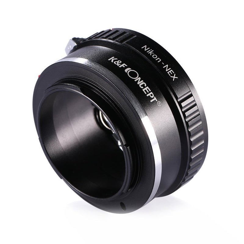 K&F Concept Lens Mount Adapter for Nikon AI Lens to Sony NEX E-Mount Camera, fits Sony NEX-3 NEX-3C NEX-3N NEX-5 NEX-5C NEX-5N NEX-5R NEX-5T NEX-6 NEX-7 NEX-F3 NEX-VG10 VG20