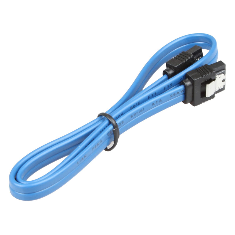 LIANSHU 6Pack Straight SATA III Cable 6.0 Gbps L=24 Inches 6 Gbps Data (6Pack Blue) 6Pack Blue