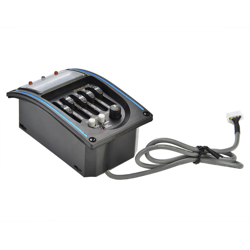 5 Band Pickup, EQ Equalizer Piezo Digital Tuner Pickup for Acoustic Guitar