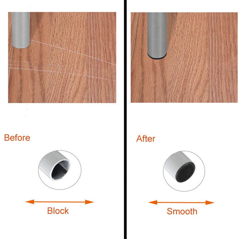 12 Pack 1 1/2 Inch(38mm) Round Plastic Plug, Pipe Tubing End Cap, Glide Insert Furniture Finishing Plug for Round Metal Tube 12