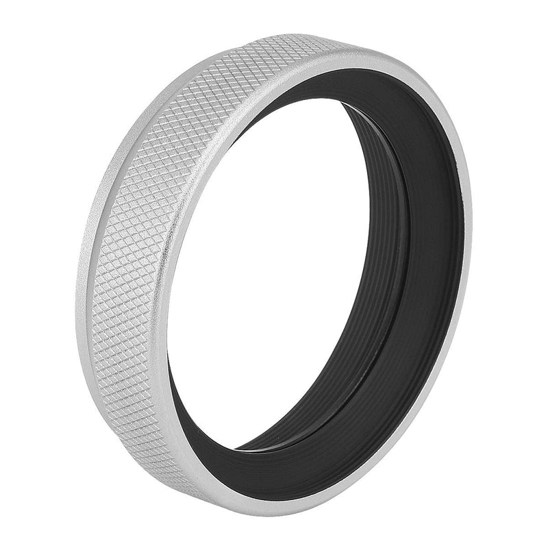 Haoge LUV-X54W Metal Lens Hood with MC UV Protection Multicoated Ultraviolet Lens Filter for Fujifilm Fuji X100V Camera Silver