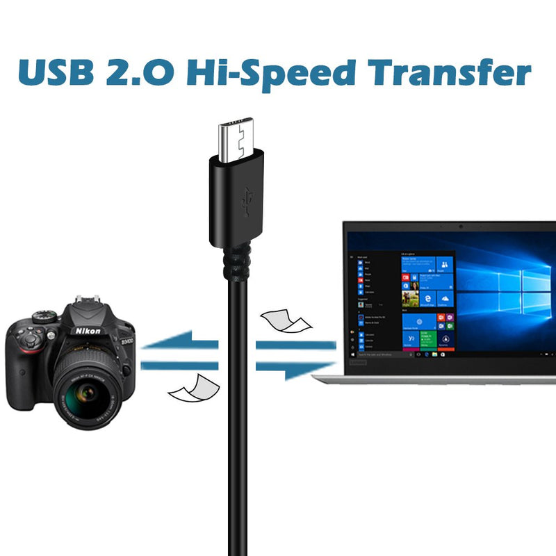 [AUSTRALIA] - SCOVEE USB Cable Replacement for Nikon Digital DSLR D3400 D3400 D3500 D5600 1 J5 1J5 Camera Accessories,UC-E20 Charge Charging Cable Photo Data Transfer Cord for Canon PowerShot SX720 HS 