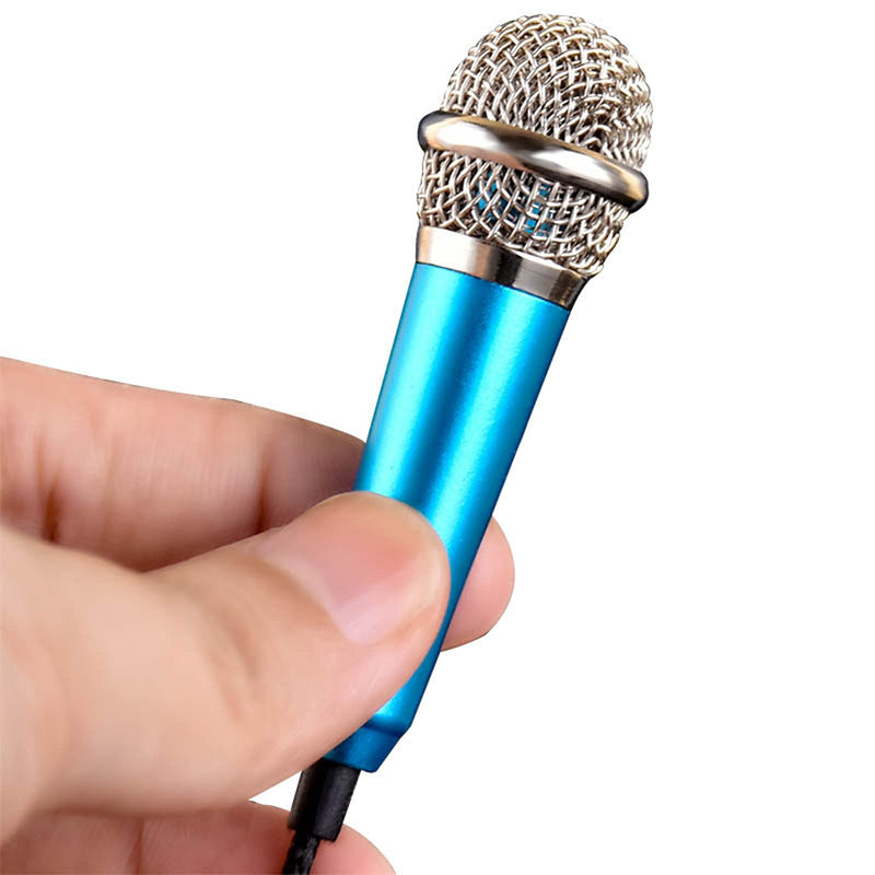 Karaoke Portable Mini Microphone For Cell Phone Mini Karaoke Microphone Condenser Microphone Mini Condenser Microphone Karaoke Portable Microphone With For Cell Phone Laptop Notebook Red Blue 2 Pieces