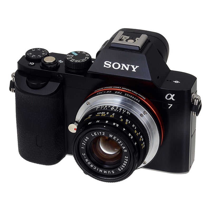 Fotodiox Pro Lens Mount Adapter, Leica M Lens to Sony Alpha NEX Camera, fits Sony NEX-3, NEX-5, NEX-5N, NEX-7, NEX-7N, NEX-C3, NEX-F3, Sony Camcorder NEX-VG10, VG20, FS-100, FS-700, fits Leica M lens, CL lens, Ernst Leitz Canada's ELCAN lens, Konica He...