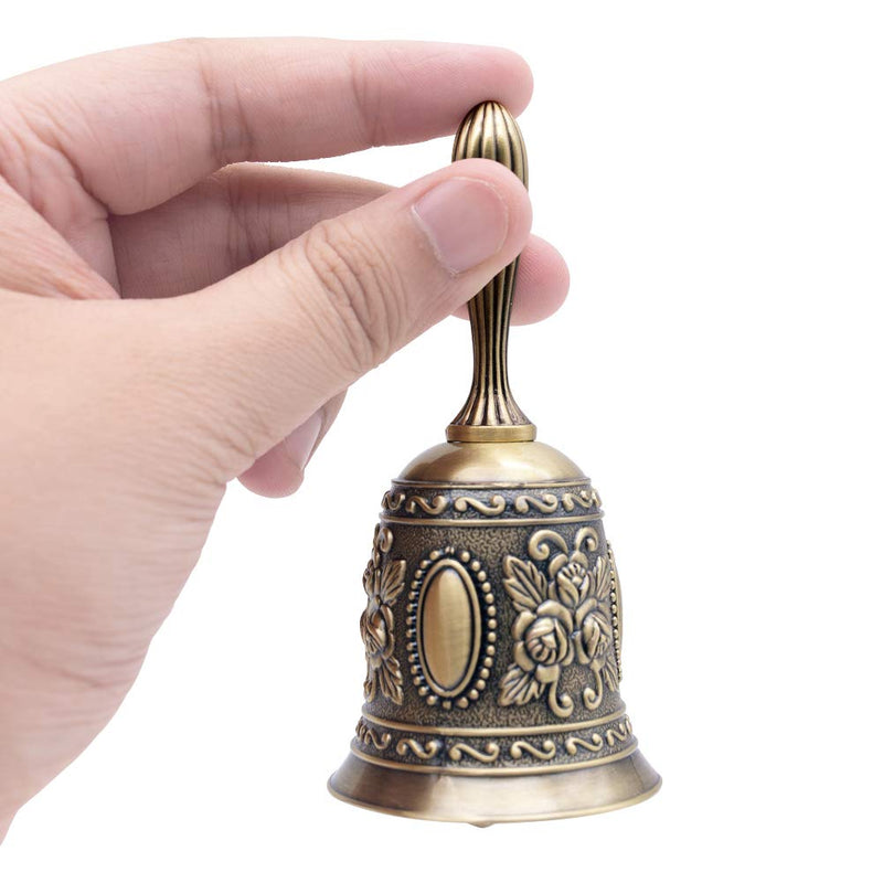 DomeStar Hand Bell Call Bell Brass Wedding Bells Gold