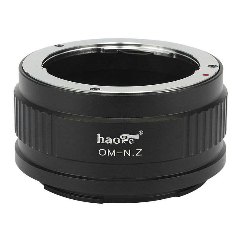 Haoge Manual Lens Mount Adapter for Olympus OM Lens to Nikon Z Mount Mirrorless Camera Such as Z6II Z7II Z6 Z7