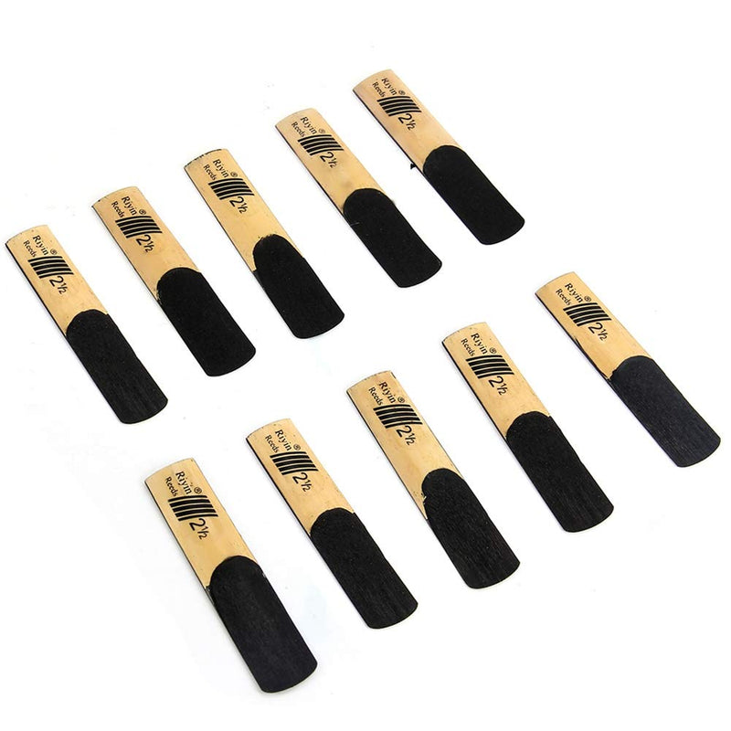 Alnicov Tenor Saxophone Sax Reeds Bb,Sax Reeds Strength 2.5,Set of 10