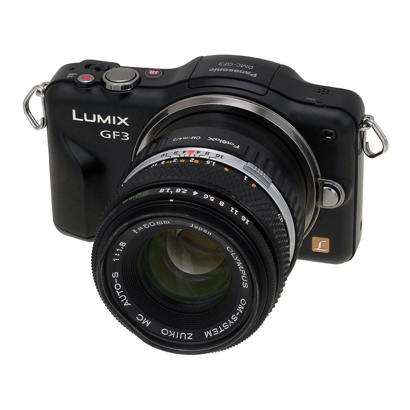 Fotodiox Lens Mount Adapter, Olympus OM Zuiko Lens to Micro 4/3 Olympus PEN and Panasonic Lumix Cameras