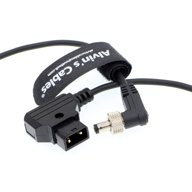 Alvin's Cables D-Tap to Locking DC 5.5 2.1 Atomos Monitor Power Cable for Video Devices PIX-E7 PIX-E5 7 Touchscreen Display Hollyland Mars 400s Right Angle Lock DC to Dtap 60cm