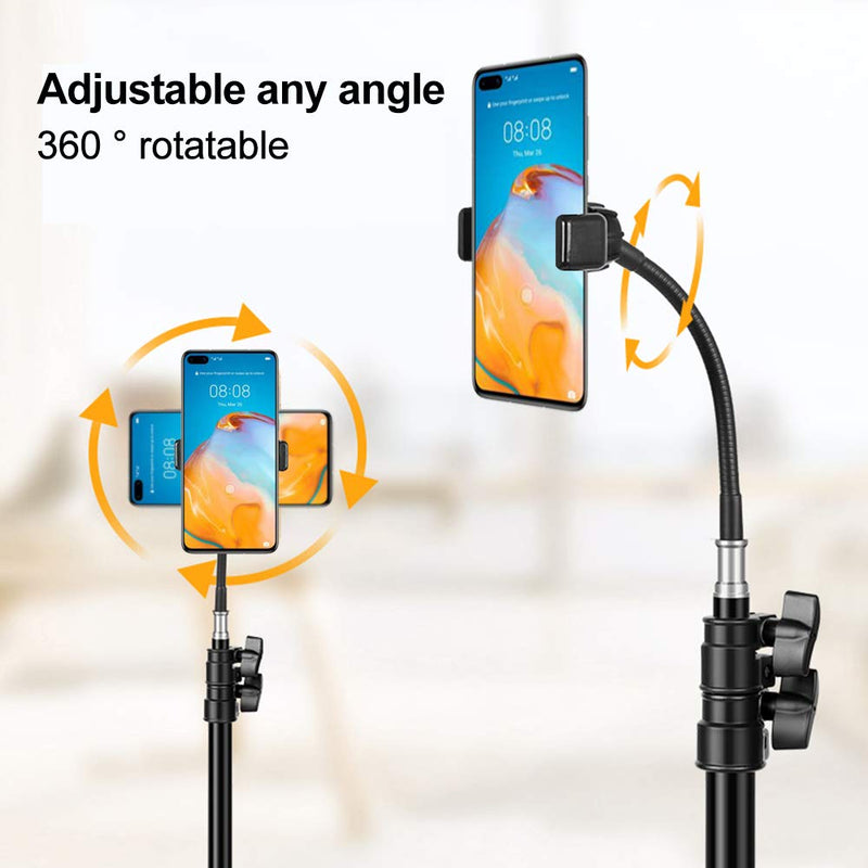 Phone Tripod, 22.8" to 66.9" Portable and Extendable Cell Phone Tripod Stand for Video Recording, Vlogging, Photography