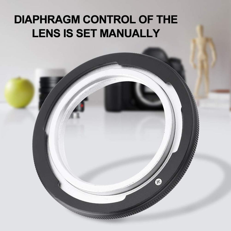 V BESTLIFE Alloy Lens Mount Adapter, M42 Type 2 Screw Mount Lens for Canon FD Camera(A-1, AE-1 Program, F-1, FTB and Others), Black