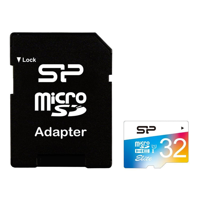 Silicon Power 32GB Up to 85MB/S Microsdhc UHS-1 Class10, Elite Flash Memory Card with Adaptor (SP032GBSTHBU1V20AE)