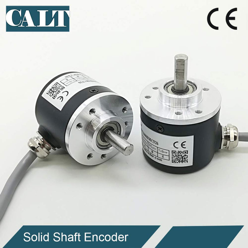 38mm Outer Diameter 6mm Solid Shaft Rotary Encoder 1000PPR 5V Line driver TTL Line driver with 5V