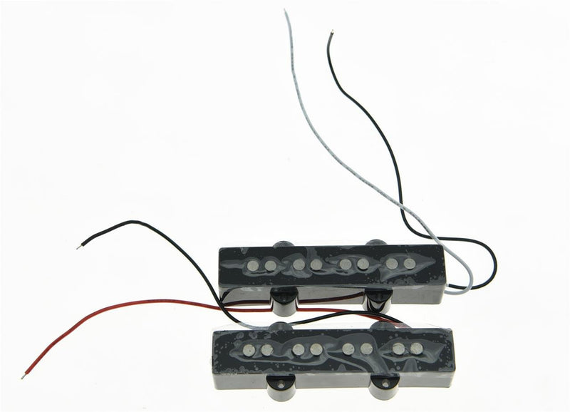 [AUSTRALIA] - KAISH Black Alnico 5 J Bass Pickups Set 60s Vintage Sound 4 String Jazz Bass Pickup 